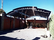 навес в два уровня 2550 м кв